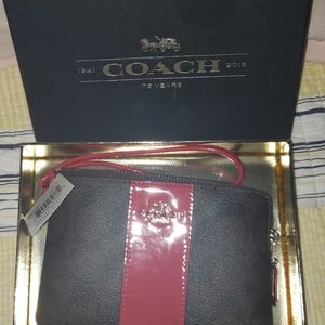 New, COACH, wristlet, purse, small